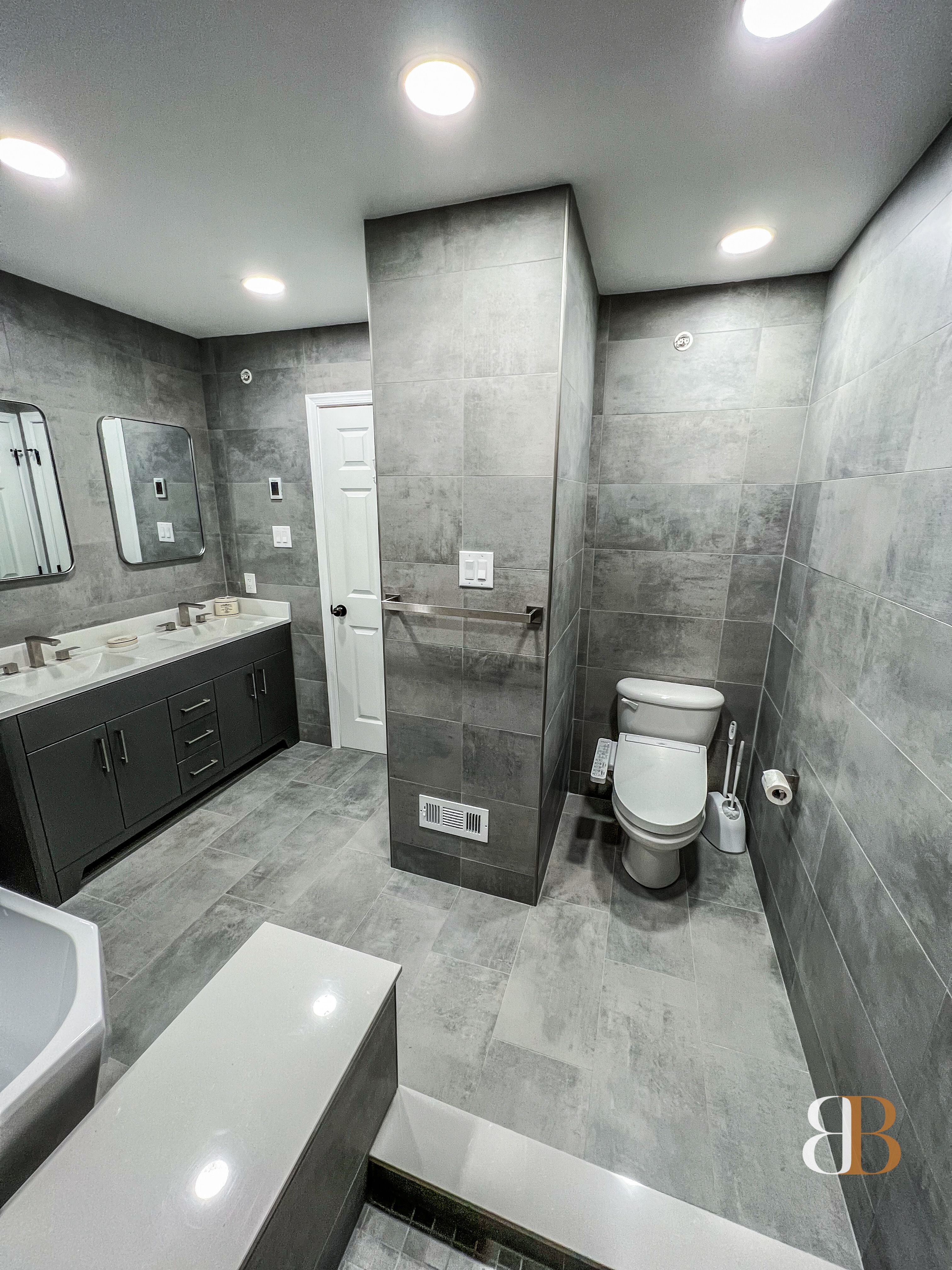Modern bathroom remodel in Doylestown by B&B Associates Creations — photo 6